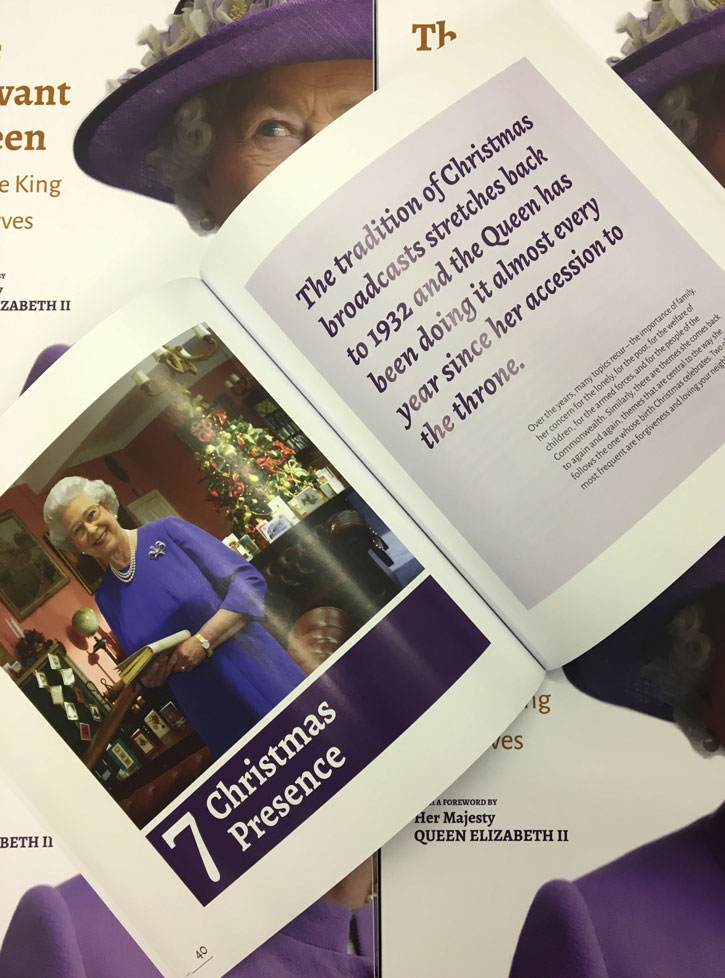 Souvenir book to commerate the Queen's 90th Birthday